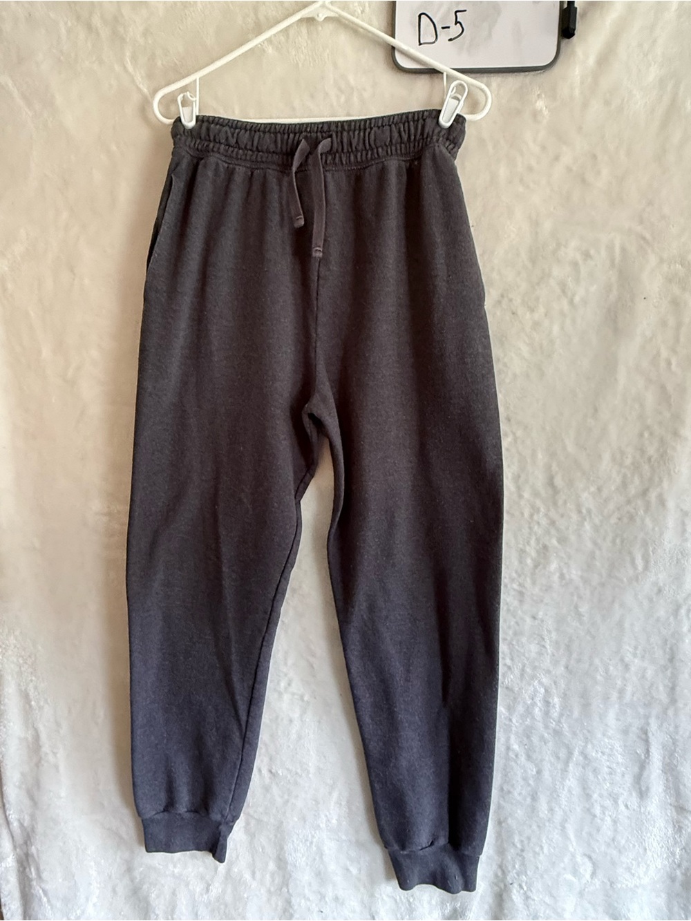 Hanes Men's Charcoal Drawstring Jogger Sweatpants